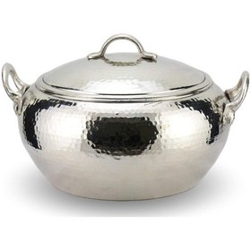 Resim El Dövmesi Nikelli Bakır Güveç Tencere 24 Cm 