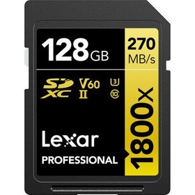 Resim Lexar 128GB Professional 1800x UHS-II SDXC V60 Hafıza Kartı 