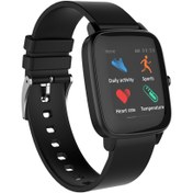 Resim Genel Markalar Watch Sw-02 Adım Nabız Kalori Ve Ateş Ölçen Akıllı Saat Siyah 