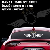 Resim Fresh T harfi kanat angel sticker - Araba motosiklet dolap cam uyumlu isime kişiye özel 