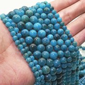 Resim 1 Strand 6mm(0.24") -10mm(0.4") Doğal Taş Mavi Apatit Boncuklar Takı Yapımı DIY Bileklik Kolye için 