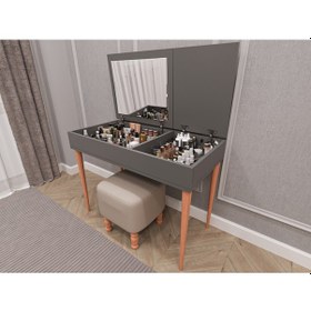 Resim Asra Trend %100 Mdflam Aynalı Makyaj Masası Mam-01 Diğer 
