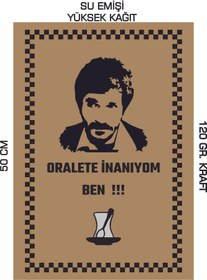 Resim duha trend 35x50 120 Gr. Kraft Kağıt Oto Paspası Behzat Ç. Hayalet 100 Adet 