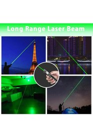 Resim AVDA Şarjlı Yeşil Lazer - Uzun Menzilli, Ayarlanabilir Desenli 2 in 1 Lazer Işık 