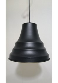 Resim Riolight Retro Siyah Içi Beyaz Tekli Metal Sarkıt Çap:23Cm (538286745) 
