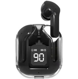 Resim Siyah Tws T2 Kablosuz Kulaklık Led Güç Dijital Ekran Kulaklık Stereo Ses Bluetooth Kulaklık İpone Xiaomi Lenovo Kulaklık İçin 