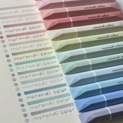 Resim 12 adet Gradyan Renkli Dudak Parlatıcısı Floresan Kalem Seti - Büyük Kapasiteli, Hızlı Kuruyan, Göz Korumalı, El Defteri Kalemleri ile Pastel Tonlar (Pembe, Yeşil, Mavi, Sarı, Turuncu, Mor) Ofis ve Okul Malzemeleri için, Sevimli Kalemler 