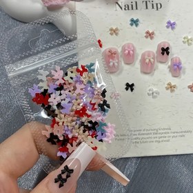 Resim 100 adet Hipoalerjenik Fiyonk Tırnak Süsleri - DIY Tırnak Sanatı, Ayakkabılar & Telefon Kılıfı Süslemeleri için Renkli Reçine Kurdele Bağları 