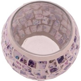 Resim Zcjb Avrupa Mozaik Cam Çatlak Yuvarlak Mum Çay Işığı-65720 