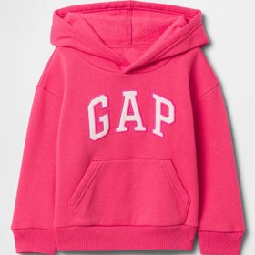 Resim Gap Kız Bebek Logo Kapüşonlu Sweatshirt Pembe - 12-18 Ay 
