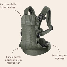 Resim BabyBjörn Kanguru Harmony 3D Mesh Anthracite 