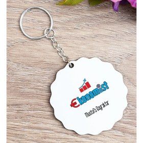 Resim Hediye Dükkanı Kişiye Özel Ekonomist Ahşap Anahtarlık 