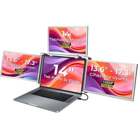 Resim Npo Npm Fhd 1080P IPS Type-C Taşınabilir Dizüstü Monitör Çoklayıcı Notebook Monitör 