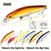 Resim KINGDOM 1 Adet Işıklı Minnow Balıkçılık Yemi - Yüzen, Uzun Menzilli Atış Yemi Tatlısu & Tuzlu Su için Ağırlıklı Çıngırak Boncuklarla Geliştirilmiş Yüzme Hareketi 