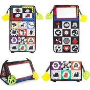 Resim Besthome1 Çocuklar İçin Zekâ Geliştirici Yansıtıcı Kumaş Kitapçığı - Katlanabilir Harf Desenli Poşetli 