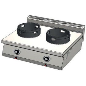 Resim Karacasan Endüstriyel 80 Cm 700 Seri Set Üstü Çift Gözlü Lpg Tüplü Wok Ocak 
