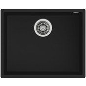 Resim Teka Square 50X40 Tezgah Altı Granit Evye Siyah Teka