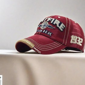 Resim Vintage 1932 Yangın Giderici Beyzbol Kapağı - Kırmızı ve Sarı, Ayarlanabilir Uyum, Nem Emici Polyester, Erkekler ve Kadınlar İçin Elde Yıkanlı Açık Kapağı, Ayarlanabilir Beyzbol Kapağı | Logo Kapağı | Kaliteli El Sanatları, Yangın Giderici Hediyesi 