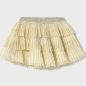 Resim Mayoral Tüllü Pileli Bebek Etek Bej 