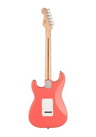Resim Squier 0373202511 Sonic Stratocaster Hss Elektro Gitar Tahitian Coral Mercan Rengi Akçaağaç Klavye Ve Beyaz Pickguard 