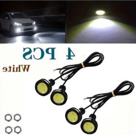 Resim Trendooze 4 Adet 18mm Led Kartal Gözü Beyaz 12v Drl Turcoshop11 Aydınlatma 