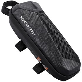 Resim Elektrikli Scooter Bisiklet Kadran Çantası Ön Asma Çanta Su Geçirmez 