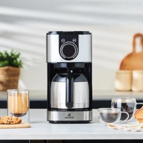 Resim Karaca Filtre Kahve Makinesi Xl ''otomatik Inox, Zaman Ayarlı, Dijital Ekran, 1.5lt Cam Demlik, 15 Fincan Kapasite'' 