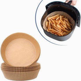 Resim Braventa Collection Buffer® Air Fryer Pişirme Yağlı Kağıdı Yağ Geçirmez Yapışmaz Gıda Bir Çok Modele Uyumlu Pişirme Kağı 