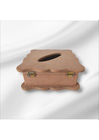 Resim Ahşap Ham Mdf Boyanabilir Peçetelik 
