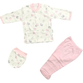 Resim Sebi Bebe Bebek Pijama Takımı Desenli Sincap Baskılı 