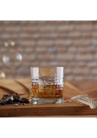 Resim LAV Brit Cam Meşrubat Bardağı 4'lü 325 ml (Viski/Kokteyl Bardağı ) 