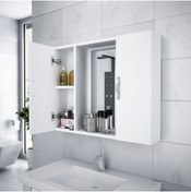 Resim Alesta Life Beyaz Aynalı Banyo Dolabı 