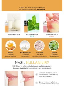 Resim Bal Ve Süt Özlü Besleyici Şeftali Aromalı Dudak Bakım Yağı A'pıeu Honey&milk Lip Oil Light Peach 