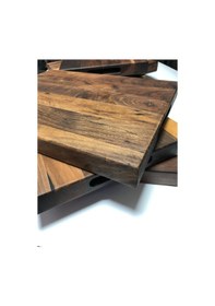 Resim Masif Ahşap Ceviz Kesme Tahtası - 4 Cm Kalınlık 