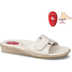 Resim Ceyo 9200-12 Topuk Jelli Anatomik Taban Kadın Terlik Bej 36-40 Bej 
