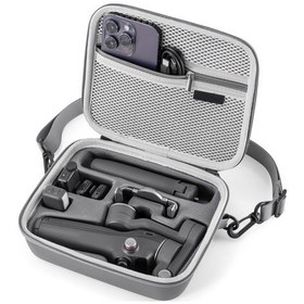 Resim Neevoyu Djı Om7/7p İçin Pu Malzemeyle Yapılmış Taşınabilir Gümbal Ve Spor Kamera Aksesuarları Çantası - El Tutan, Çapraz Çantası 