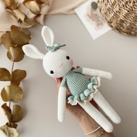 Resim Amigurumi Fırfırlı Tavşan Kiti(malzemesi) - Mint 