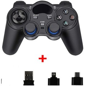 Resim 2.4g Wireless Gamepad Kablosuz Oyun Kolu Pc Ps3 Tv Box Android 