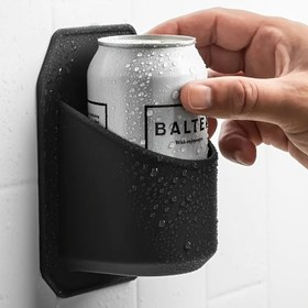 Resim 1 adet Silikon Duvar Montaj Bira Kutusu Tutucu - Su Geçirmez, Matkap Gerektirmeyen Yapışkan Bardak Tutucu Banyo, Duş, Mutfak, Tekne, Atölye için - Çok Yönlü Akıllı Telefon Standı Mezuniyet, Oktoberfest, Hasat için - Elektrik Gerektirmeyen Temel Ev Aksesuarı Banyo Düzenleyici | Modern Duvar Montaj Tutucu | Dayanıklı Silikon Malzeme, Banyo Düzenleyicileri ve Depolama 