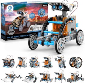 Resim STEM 12'si 1 arada Solar Robot Oyuncak 