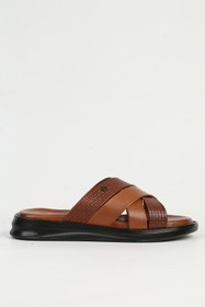 Resim Pierre Cardin Deri Taba Erkek Terlik PC-7336 