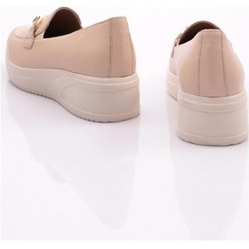 Resim Dgn 2237 Kadin Kalin Taban Comfort Ayakkabi 2237-2-R0152 Bej 