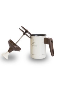 Resim Genel Markalar Aluminyum Moka Pot 3 Cups - Manuel Kahve Demleyici 3 Kupa & Süt Köpürtücü 0,5 Lt 
