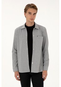 Resim U.s. Polo Assn. Erkek Gri Gömlek Örme 50308470-vr024 Gri 