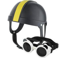 Resim Mini Kedi ve Köpek Açık Kask 