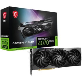 Resim MSI Geforce Rtx4070 Super 12g Uyumlu Gamıng X Slım 12gb Gddr6x 192bıt Ekran Kartı 
