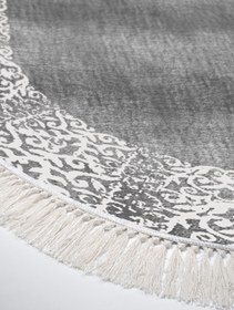 Resim Alanur Home Eko Trend Djt Yıkanabilir Kaymaz Taban Oval 3 Lü Yatak Odası Takımı 1460 Modern Gri 