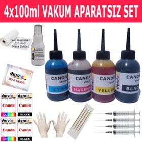 Resim CANON PG 545 CL 546 KARTUŞ MÜREKKEP DOLUM SETİ 4X100ML RENK 