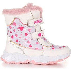 Resim Kiko Kids Kartanesi Cırtlı Kız Çocuk Kar Bot Soğuk Suya Dayanıklı Beyaz Beyaz 