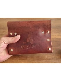 Resim Sumerian Wallet Crazy Deri Tarçın Bisiklet Veya Omuz Çantası 